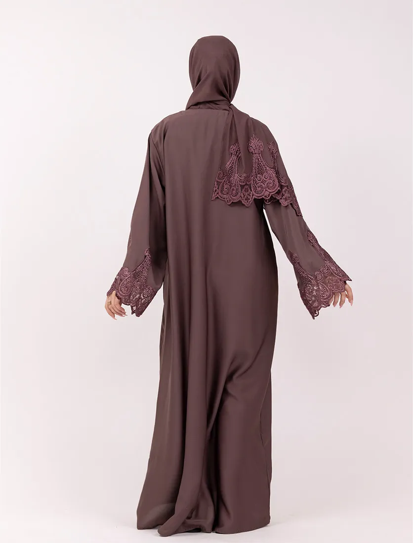Mauve Rimsha Abaya